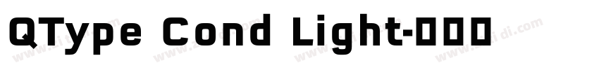 QType Cond Light字体转换